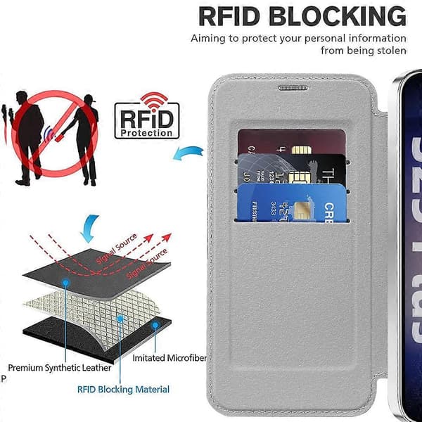 Til Samsung Galaxy S25+ Telefoncover, Kompatibelt med MagSafe Diamant PU Læder Telefoncover - Titanium Grå (Titanium Grå)