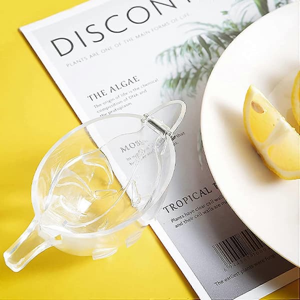 2 st Manuella Citronpressar, Transparent Citronpress