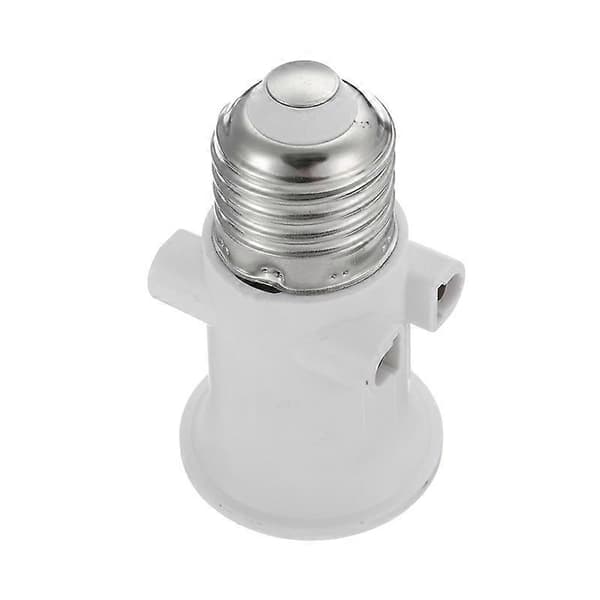 2 stycken E27 Glödlampa Adapter Lamphållare Bas Sockel Konvertering Med Eu-kontakt