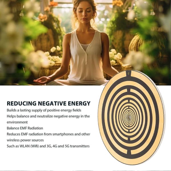 Polariseringsenergi Disk Reducera Negativ Energi EMF Strålning Balans Energi Disk för Meditation 3 Tum