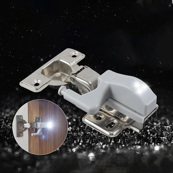 12 stk. LED Hengsellys Skap Garderobe Automatisk Sensor Belysning Batteridrevet Lys