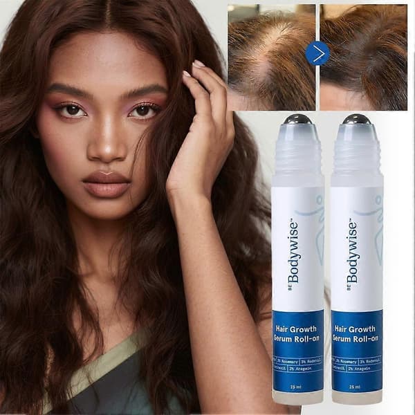 Be Bodywise Hårvækstserum, 3% Rosmarin Hårrulle På Essens - 25ml (4 STK)