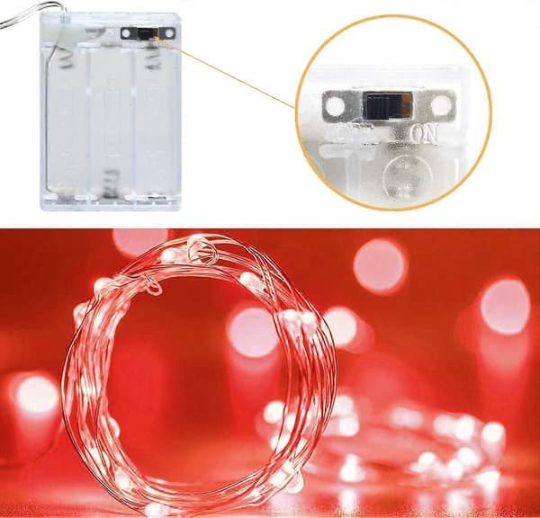 Halloween Dekorationsslinga, Cshare 3M 30 Micro LED Slinga Batteridriven Mini LED Inomhus Slinga Dekoration för Sovrum Jul