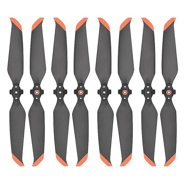Støyreduserende propeller Stillere Lengre Flyvetur Propeller For Mavic Air 2s (Oransje, 4 par)
