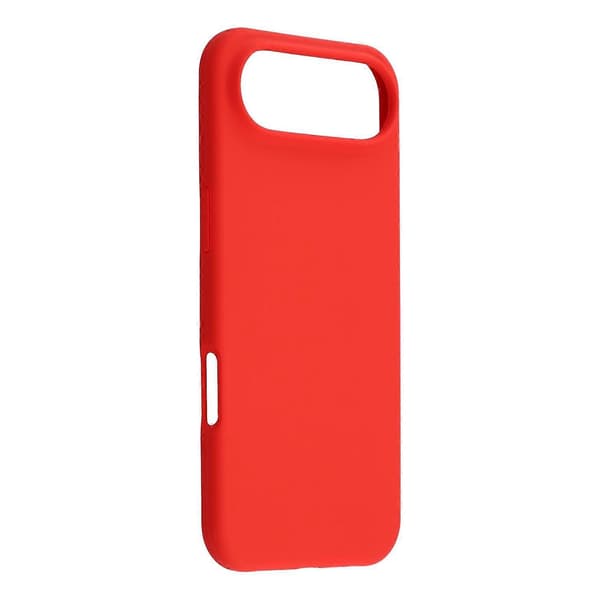 Til iPhone 17 Air Telefon Cover Solid Silikone Stødsikkert Telefon Bagcover (Rød, Rød)