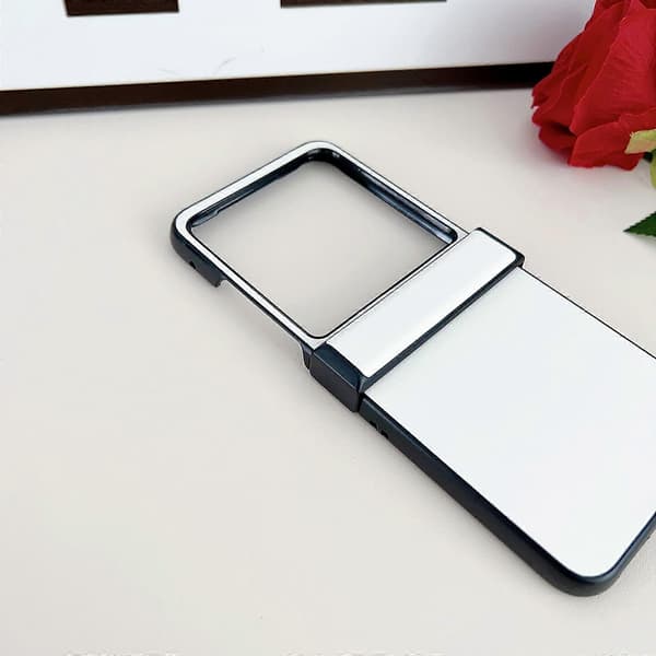 Motorola Razr 40 Ultra Solid Lærtekstur Tre-seksjons Telefondeksel (Rosa)