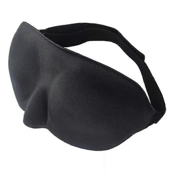 3-pack - 3D Sovmask / ögonmask / ögonbindel - Svart Svart 23*9cm
