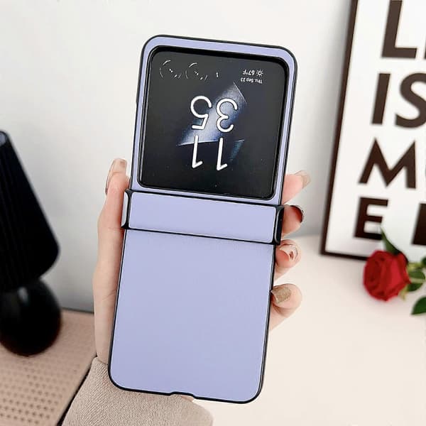 Motorola Razr 40 Ultra Solid Lærtekstur Tre-delt Telefondeksel (Blå)