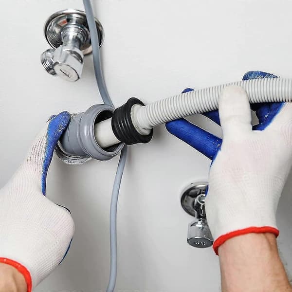Avloppsrör Tätningsslang Silikonplugg Avloppsring Anslutning För Kök Badrum, 2-pack Svart