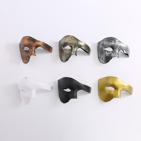 Halloween kostym mask herr halv ansikte-88