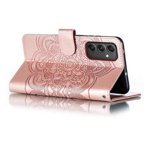 För Samsung Galaxy A17 5G A26 5G A16 5G A16 4G Telefonfodral PU Läder Mandala Tryck Design Plånboks Telefon