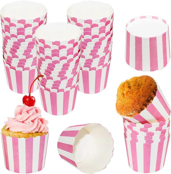 Muffinsformar (50-pack) (Rosa)