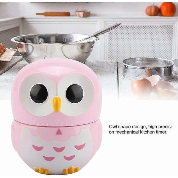 Kjøkkentimer, 1-55 Minutter Kjøkkentimer Egg Timer Høy Alarm Mekanisk Timer, Rosa