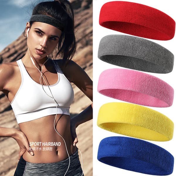10-pack Sportpannband för män och kvinnor, Svettband, Elastiskt hårband Non