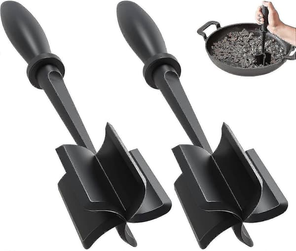 2-pack Fleischhacker, Uppgraderad Hamburger Hacker, Premium värmebeständig Köttmosare för