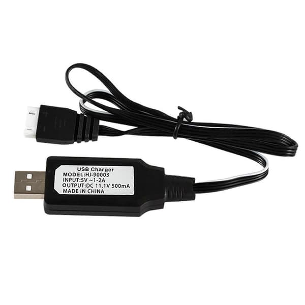 11.1V Li-ion Li-po Lipo USB RC Batterilader med 4-pinners plugg (500mA)