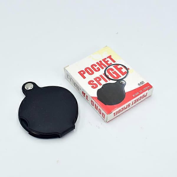 Lupelupe i lommeformat, 10X Mini Sammenleggbar Leselupe 60mm