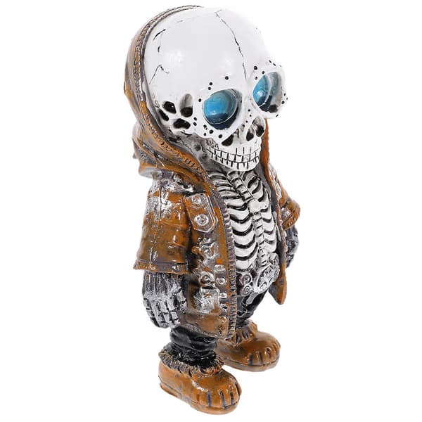 Bar Dekoration Skelett Staty Halloween Party Harts Orange Ornament 1-pack