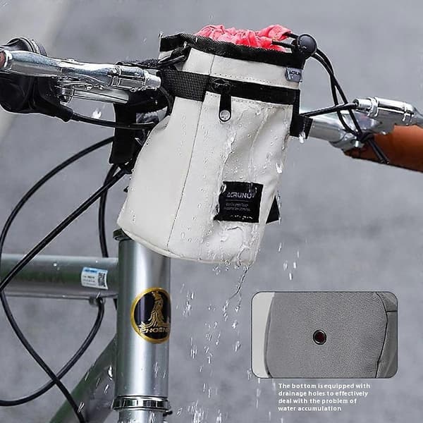 ACRUNU Cykel Vattenflaskväska Utomhus Cykling Isolerad Vattenflaskväska med Axelrem (Beige)