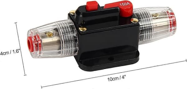 Automatisk afbryder bilbeskyttelse med sikringsreset manuel kontakt 150A 100MM