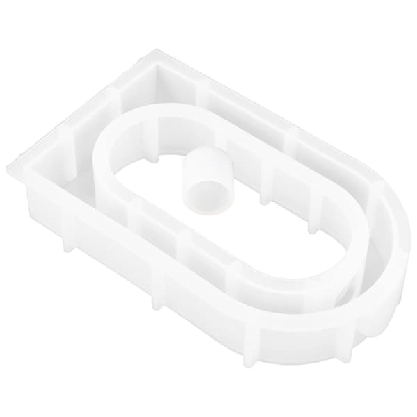 Silikon hydroponisk vaseform for DIY håndverksprosjekter Rund bueform Høy transparens Non-stick overflate 1 sett