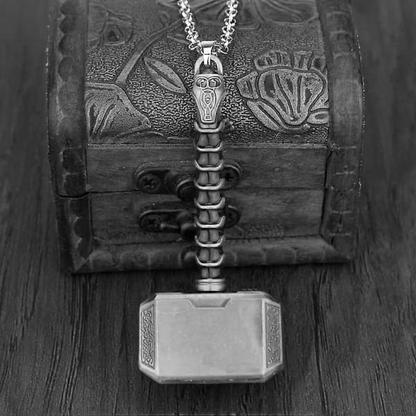 Vintage Punk Smykker Hammer Anheng Halskjede