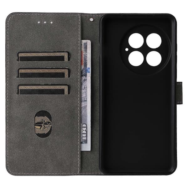 Plånboksfodral för OnePlus 13 RFID-blockerande PU-läder Flip-fodral för stående visning - Blå (Blå)