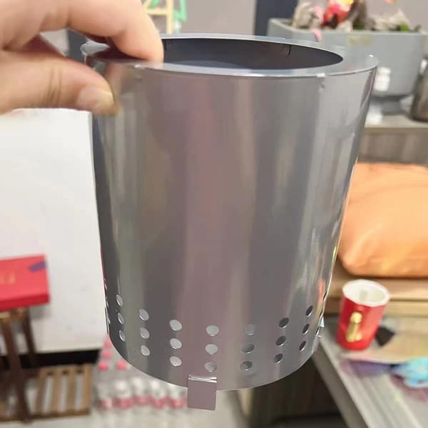 Utomhusgrill i rostfritt stål kolgrill (silver)