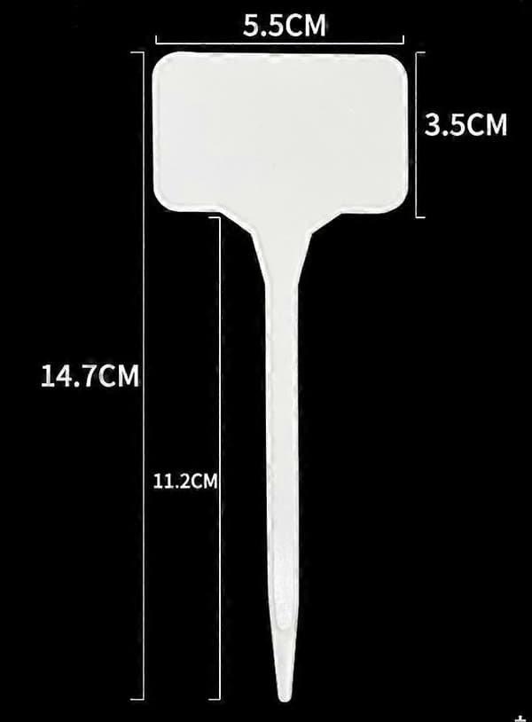 50 Stycken 15CM Utomhus Växtetiketter Stora Utomhus Plast Trädgård Grönsaksträdgård, Vit