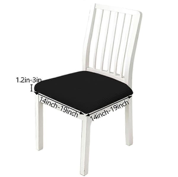 Stolsöverdrag Set om 2, Stretch Stolsöverdrag för Matstolar Marinblå 35-48 cm