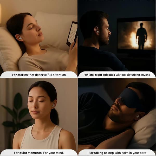 Bluetooth 5.3 Sovhörlurar Osynliga Minihörlurar LED-display Vattentäta Trådlösa Headset (Vit)