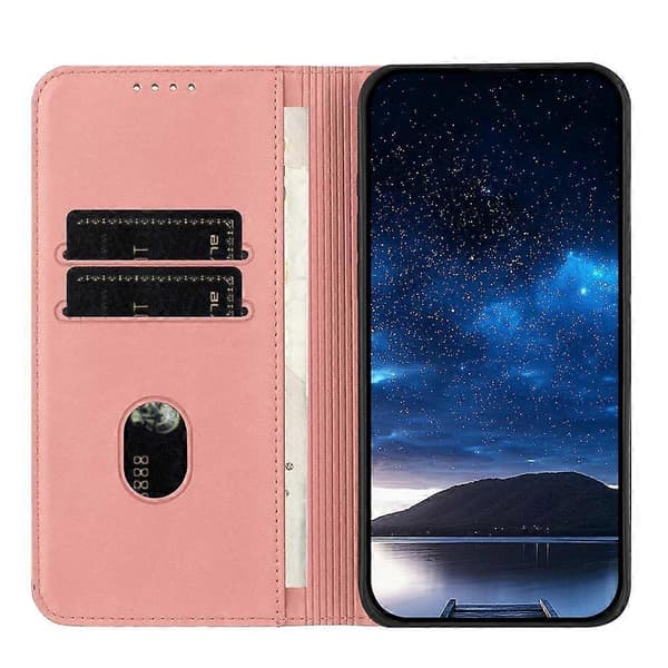 Sharp Aquos R9 Lær Telefonveske (For Sharp Aquos R9)