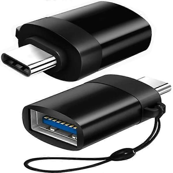 2 stk. USB C til USB A 3.0 USB Type-C til USB Thunderbolt 4/3 USB hunadapter, høyhastighets dataoverføring USB-C OTG smarttelefoner nettbrett bærbare datamaskiner PC