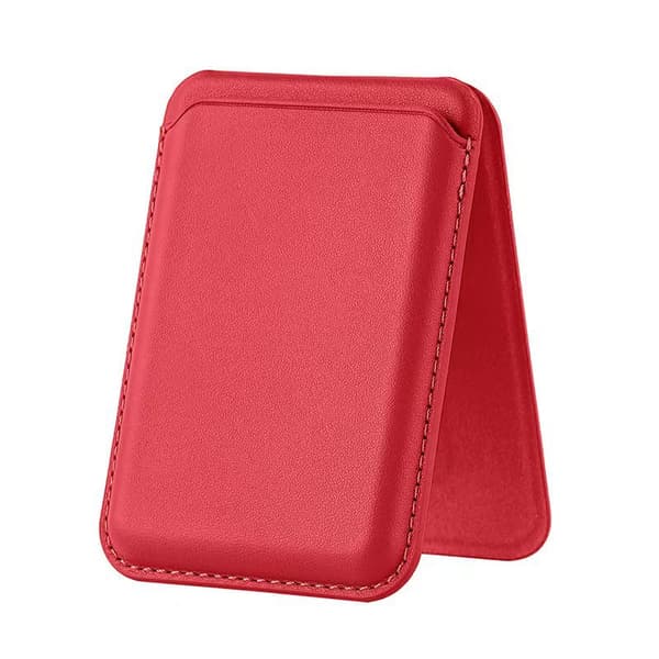 Sopii iPhone-pidikkeelle korttipidike erittäin vahva magneettinen korttipidike (Punainen)