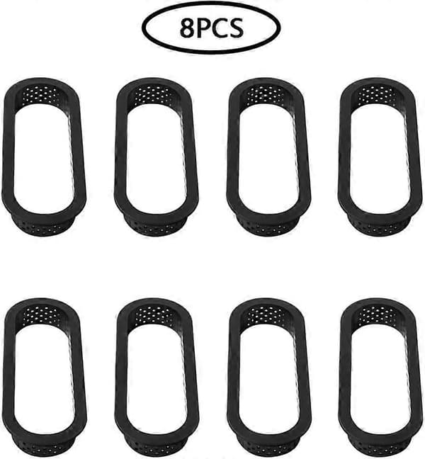 8 Stykker Perforert Paiform Perforert Oval Sirkel Kake Ring 14.4*5.3cm