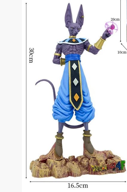 Dragon Ball Animationsfigur Beerus Destructionens Gud Whis Figur Periferimodell Docka Samlarleksak Barnpresent (Beerus)