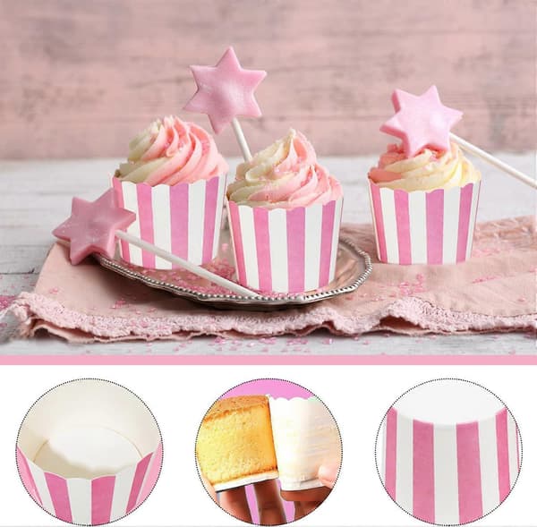 Muffinsformar (50-pack) (Rosa)
