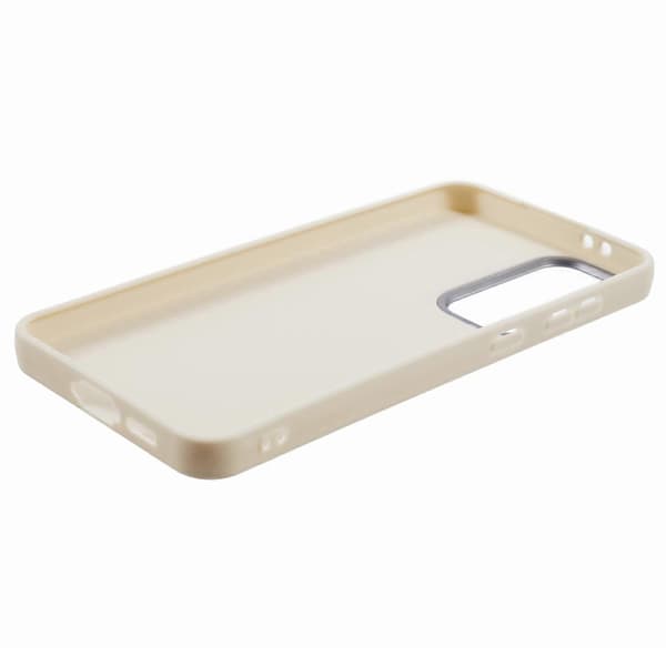 För Samsung Galaxy S24 FE Mobiltelefonfodral Lädertextur TPU Stötsäkert Mobiltelefonfodral - Vit (Vit)