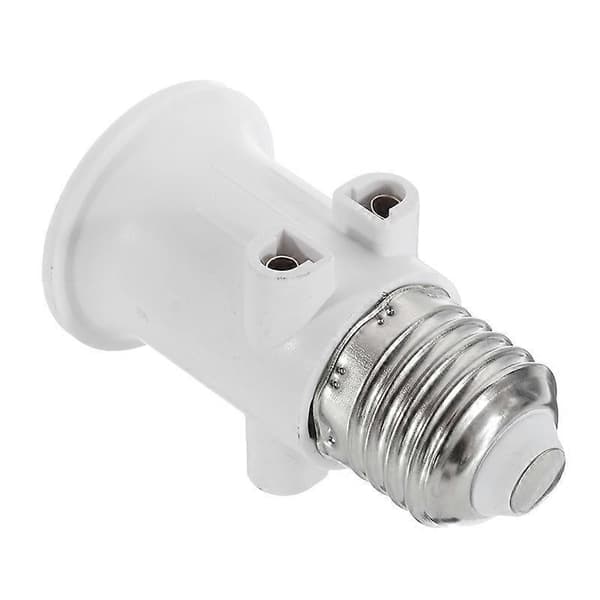 2 stycken E27 Glödlampa Adapter Lamphållare Bas Sockel Konvertering Med Eu-kontakt