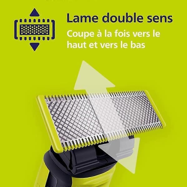 Philips One Blade Kompatible Barberblade, 4-pak, til Philips One Blade Elektrisk Barbermaskine/Trimmer (Model QP250/50)
