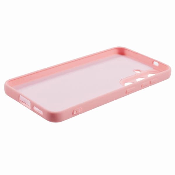 För Samsung Galaxy S25+ Mobilskal Böjd Kant 2.0mm TPU Skyddande Mobilskal - Rosa (Rosa)