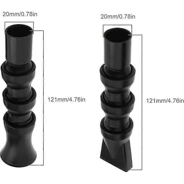2X Akvarium Fisk Tank Anknäbb Utlopp Plast Akvarium Ändstycke Rör Retur Tornado 20mm