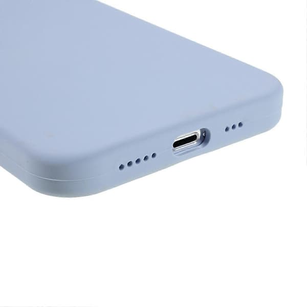 For iPhone 15 Pro Mobiltelefondeksel Solid Silikon Støtsikkert Mobiltelefon Bakdeksel (Lyseblå, Lyseblå)