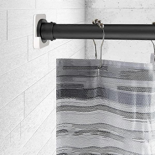 2 stk. selvklebende gardinstangholder gardinstangbase (hvit) 8 cm