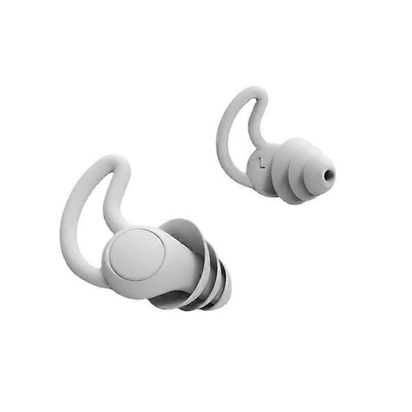 Støyreduserende soveørepropper vanntett silikon 33db støyreduserende lydblokkerende myke soveørepropper gjenbrukbare ørepropper for soving, snorking (2