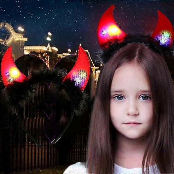 Halloween Selvlysende Hovedspænde Halloween Feststemning Dekoration Rekvisitter