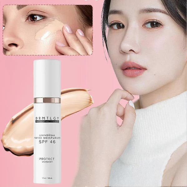 Anti-Aging Farget Fuktighetskrem SPF-46 Universal丨Ansiktssolkrem 50ml