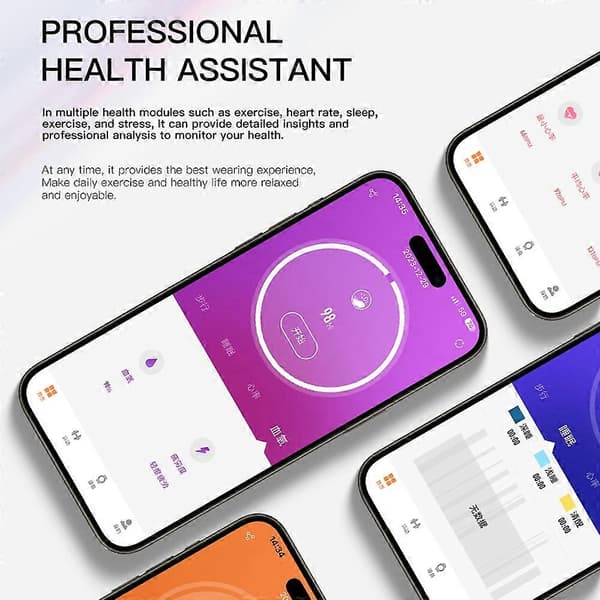 SR2 Älysormus Monitoiminen terveyden seuranta kuntoilusormus - Hopea/Koko 12 (Hopea/Koko 12)