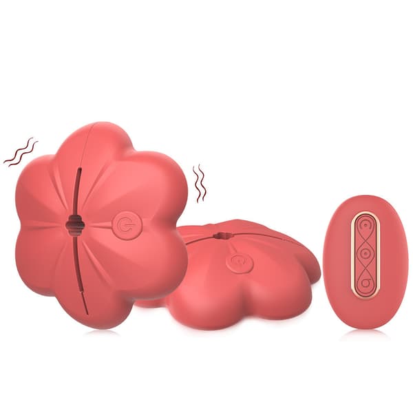 Nippelvibrator, silikon lett usynlig nippelleke, egnet for kvinnelige par (rosa)