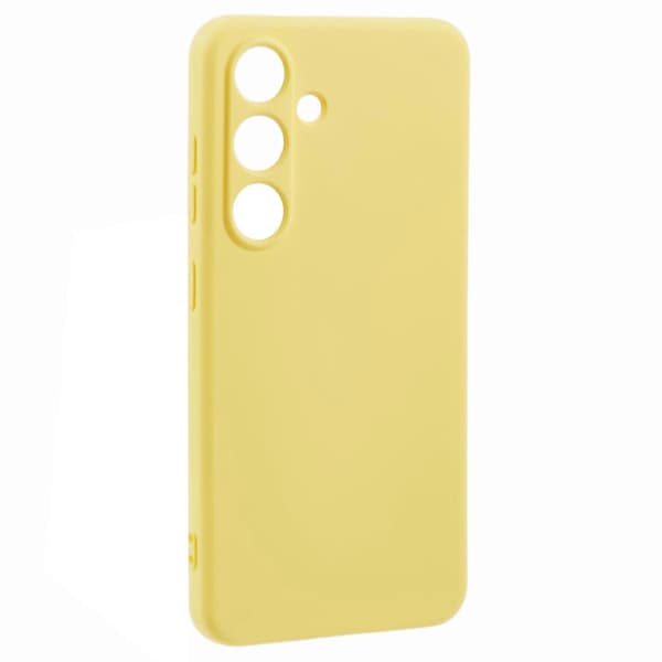 För Samsung Galaxy S25+ Mobilskal Böjd Kant 2.0mm TPU Skyddsskal - Gul (Gul)